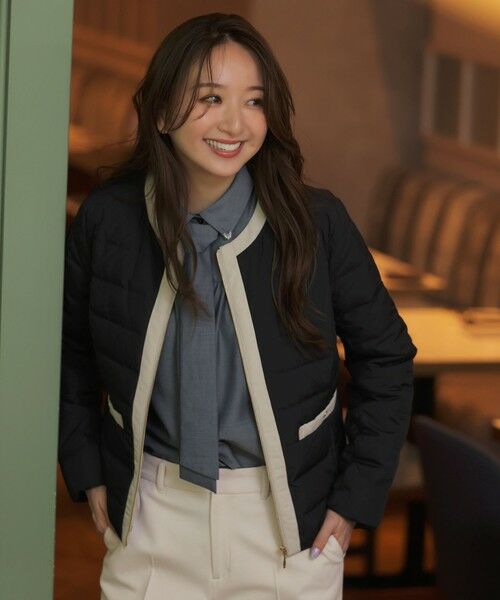 S size ONWARD(小さいサイズ) / エスサイズオンワード ダウンジャケット・ベスト | 【2WAY】ノーカラーダウン ジャケット | 詳細11