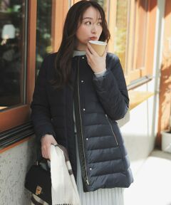 S size ONWARD(小さいサイズ) / エスサイズオンワード ダウンジャケット・ベスト | 【2WAY】ノーカラーミドル ダウン