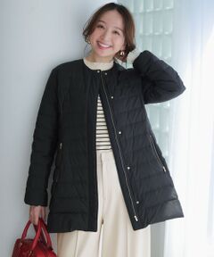 S size ONWARD(小さいサイズ) / エスサイズオンワード ダウンジャケット・ベスト | 【2WAY】ノーカラーミドル ダウン