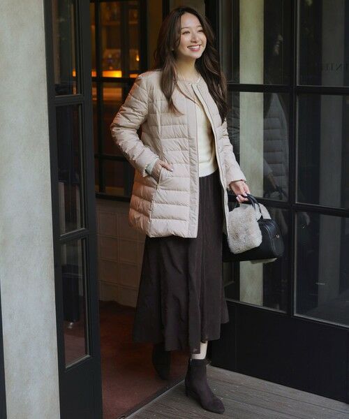 S size ONWARD(小さいサイズ) / エスサイズオンワード ダウンジャケット・ベスト | 【2WAY】ノーカラーミドル ダウン | 詳細2