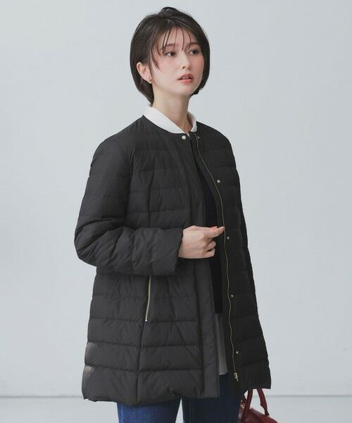 S size ONWARD(小さいサイズ) / エスサイズオンワード ダウンジャケット・ベスト | 【2WAY】ノーカラーミドル ダウン | 詳細21