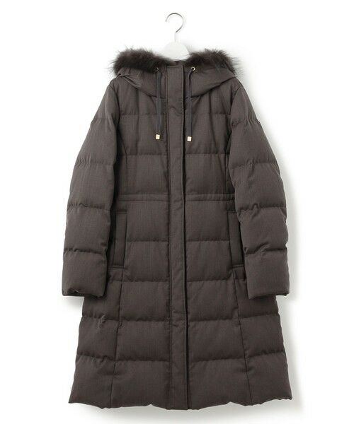 S size ONWARD(小さいサイズ) / エスサイズオンワード ダウンジャケット・ベスト | 【撥水加工】ブライトウール ロングダウンコート | 詳細3