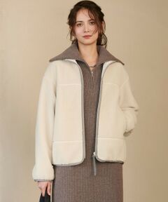 S size ONWARD(小さいサイズ) / エスサイズオンワード ブルゾン | 【SLOW/一部店舗限定】エコファー ブルゾン