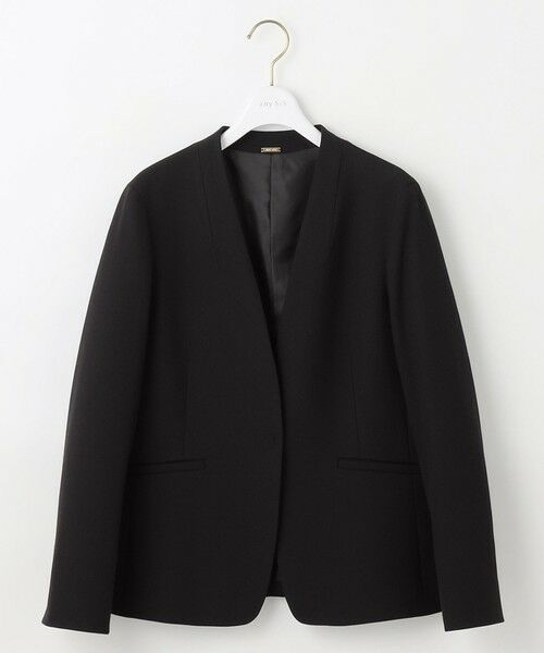 S size ONWARD(小さいサイズ) / エスサイズオンワード ノーカラージャケット | ビューティサーモ2WAYストレッチ ノーカラージャケット | 詳細4