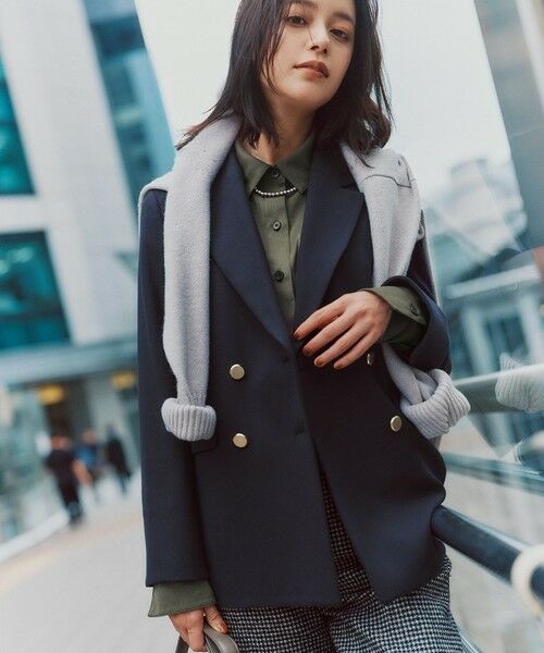 S size ONWARD(小さいサイズ) / エスサイズオンワード テーラードジャケット | ビューティサーモ2WAYストレッチ テーラードジャケット | 詳細16