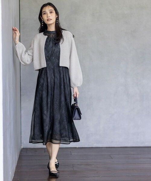 S size ONWARD(小さいサイズ) / エスサイズオンワード カーディガン・ボレロ | 【洗える】フェザーボレロ カーディガン | 詳細5