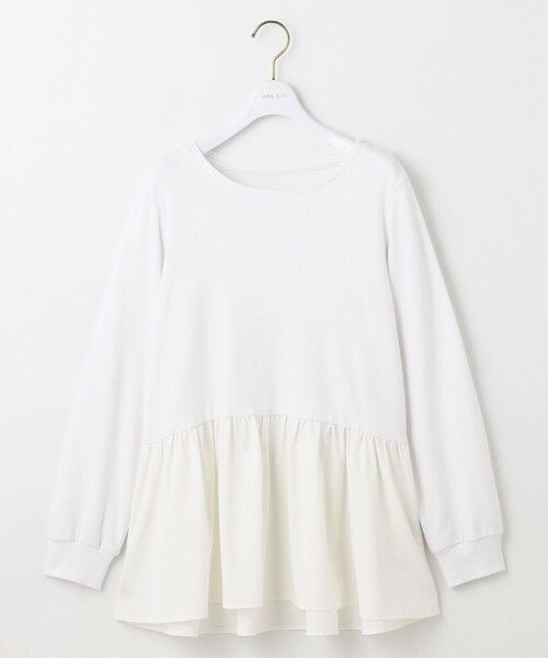 S size ONWARD(小さいサイズ) / エスサイズオンワード カットソー | スムースコンビペプラム カットソー | 詳細9