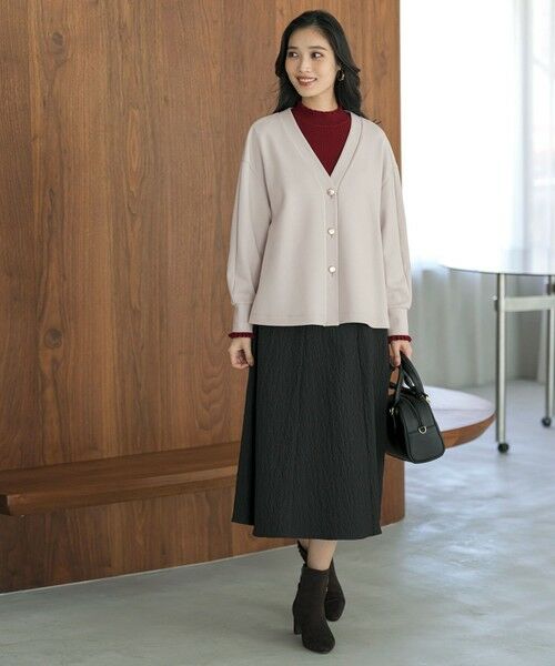 S size ONWARD(小さいサイズ) / エスサイズオンワード カーディガン・ボレロ | カットジョーゼット カーディガン | 詳細8
