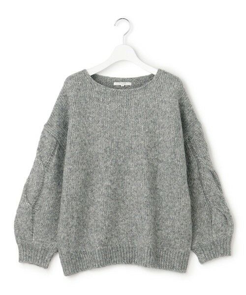 S size ONWARD(小さいサイズ) / エスサイズオンワード ニット・セーター | 【SLOW/一部店舗限定】ケーブル 袖デザイン ニット | 詳細1