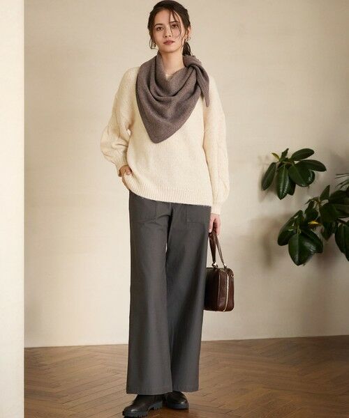 S size ONWARD(小さいサイズ) / エスサイズオンワード ニット・セーター | 【SLOW/一部店舗限定】ケーブル 袖デザイン ニット | 詳細9