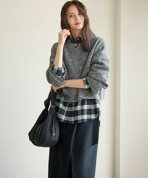 S size ONWARD(小さいサイズ) / エスサイズオンワード ニット・セーター | 【SLOW/一部店舗限定】ソフトウール Vネック ニット | 詳細6