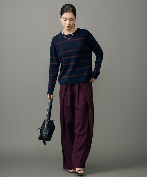 S size ONWARD(小さいサイズ) / エスサイズオンワード ニット・セーター | コットンウールハイゲージボーダー ニット | 詳細15