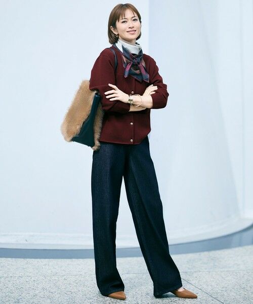 S size ONWARD(小さいサイズ) / エスサイズオンワード カーディガン・ボレロ | レーヨンストレッチ カーディガン | 詳細4