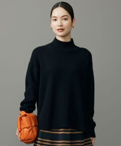 S size ONWARD(小さいサイズ) / エスサイズオンワード ニット・セーター | ウールカシミヤブレンドスパンコールハイネック ニット
