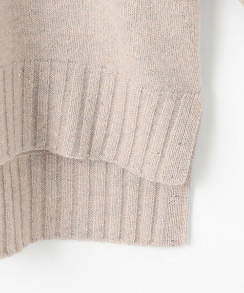 S size ONWARD(小さいサイズ) / エスサイズオンワード ニット・セーター | ウールカシミヤブレンドスパンコールハイネック ニット | 詳細10