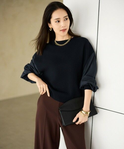 S size ONWARD(小さいサイズ) / エスサイズオンワード ニット・セーター | ウールミラノランタンスリーブ ニット | 詳細1