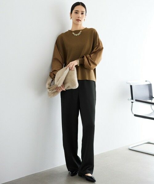 S size ONWARD(小さいサイズ) / エスサイズオンワード ニット・セーター | ウールミラノランタンスリーブ ニット | 詳細10