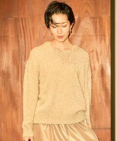 S size ONWARD(小さいサイズ) / エスサイズオンワード ニット・セーター | 【カタログ掲載】フェザーラメプルオーバー ニット