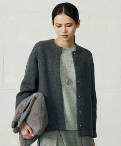 S size ONWARD(小さいサイズ) / エスサイズオンワード カーディガン・ボレロ | 【カタログ掲載・洗える】ラメブークレ アウター