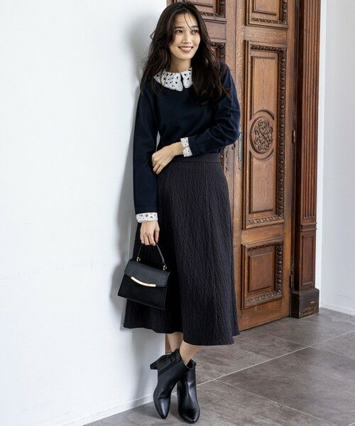 S size ONWARD(小さいサイズ) / エスサイズオンワード ニット・セーター | レース襟 ニット | 詳細10