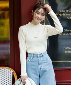 S size ONWARD(小さいサイズ) / エスサイズオンワード ニット・セーター | CICA加工 フリルネック プルオーバー