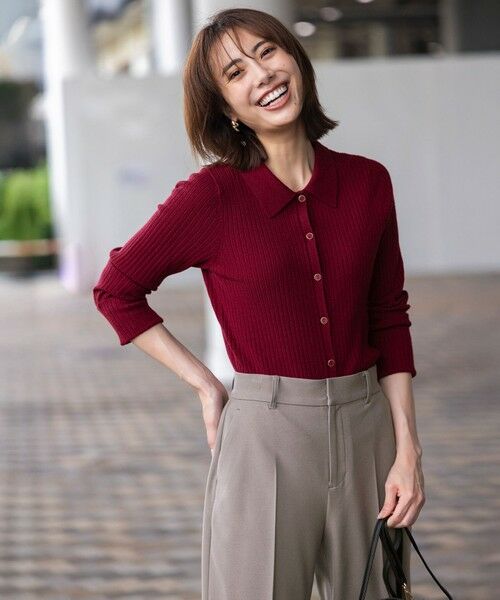 S size ONWARD(小さいサイズ) / エスサイズオンワード ニット・セーター | CICA加工 襟デザイン ニット | 詳細16