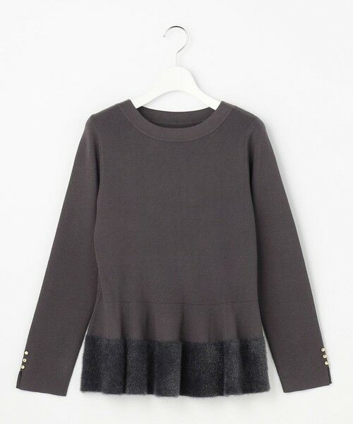 S size ONWARD(小さいサイズ) / エスサイズオンワード ニット・セーター | ペプラムフェザー ニット | 詳細4