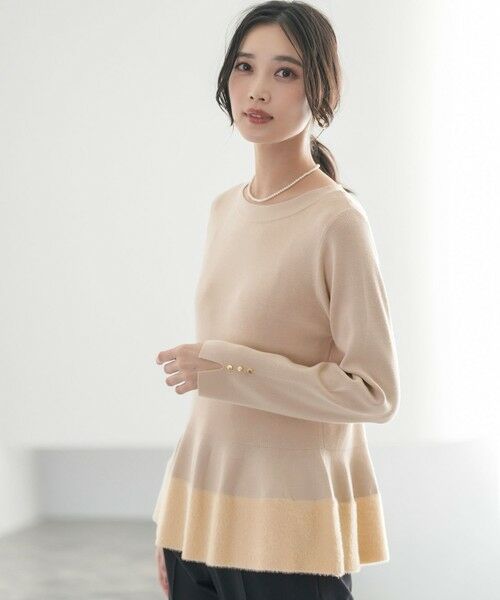 S size ONWARD(小さいサイズ) / エスサイズオンワード ニット・セーター | ペプラムフェザー ニット | 詳細5