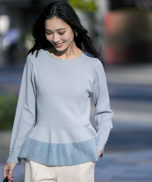 S size ONWARD(小さいサイズ) / エスサイズオンワード ニット・セーター | ペプラムフェザー ニット | 詳細8