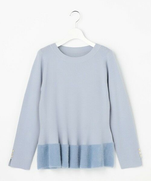 S size ONWARD(小さいサイズ) / エスサイズオンワード ニット・セーター | ペプラムフェザー ニット | 詳細10