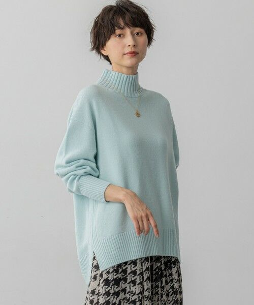 S size ONWARD(小さいサイズ)/エスサイズオンワード 【Oggi12月号掲載/洗える】カシミヤブレンド ハイネック ニット ライトグリーン系 32 S size ONWARD(小さいサイズ)/エスサイズオンワード 【Oggi12月号掲載/洗える】カシミヤブレンド ハイネック ニット ライトグリーン系 32