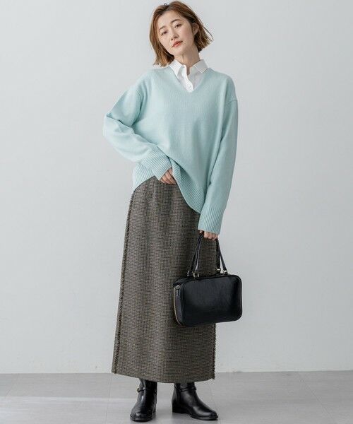 S size ONWARD(小さいサイズ) / エスサイズオンワード ニット・セーター | 【見上愛さんコラボカラー/VERY・LEE掲載】カシミヤブレンド Vネック ニット | 詳細30