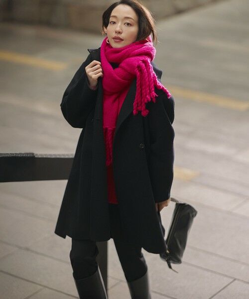 S size ONWARD(小さいサイズ) / エスサイズオンワード ニット・セーター | 【見上愛さん着用/STORY・VERY掲載】ブラッシュドエアーウール ファンシーニット | 詳細9