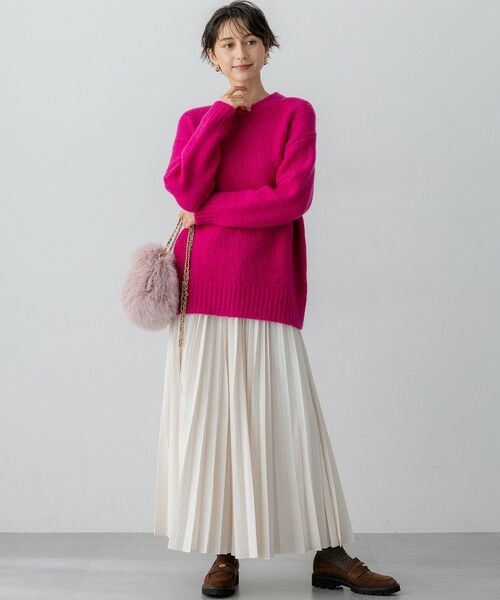 S size ONWARD(小さいサイズ) / エスサイズオンワード ニット・セーター | 【見上愛さん着用/STORY・VERY掲載】ブラッシュドエアーウール ファンシーニット | 詳細12