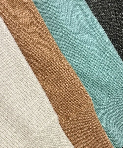 S size ONWARD(小さいサイズ) / エスサイズオンワード ニット・セーター | 【洗える】ウールカシミヤラメ ドルマンスリーブ ニット | 詳細4