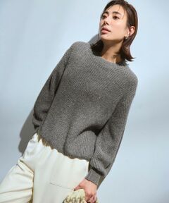 S size ONWARD(小さいサイズ) / エスサイズオンワード ニット・セーター | 【洗える】スパンコールバルキー クロップド ニット