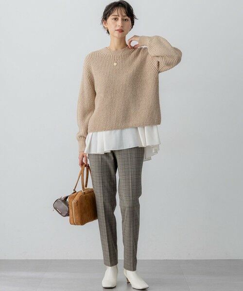 S size ONWARD(小さいサイズ) / エスサイズオンワード ニット・セーター | 【洗える】スパンコールバルキー クロップド ニット | 詳細8