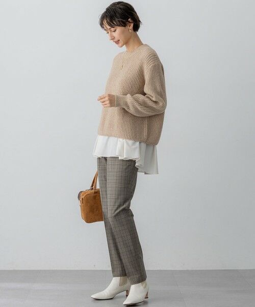 S size ONWARD(小さいサイズ) / エスサイズオンワード ニット・セーター | 【洗える】スパンコールバルキー クロップド ニット | 詳細9