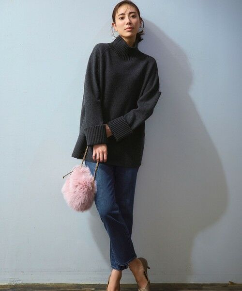 S size ONWARD(小さいサイズ) / エスサイズオンワード ニット・セーター | 【新色追加】ボイルドウールコンビニット チュニック | 詳細1