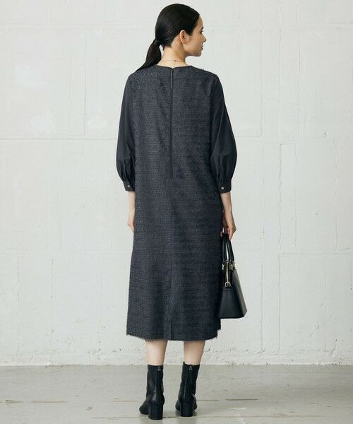 S size ONWARD(小さいサイズ) / エスサイズオンワード ロング・マキシ丈ワンピース | 【カタログ掲載】ループカットジャカード ワンピース | 詳細4