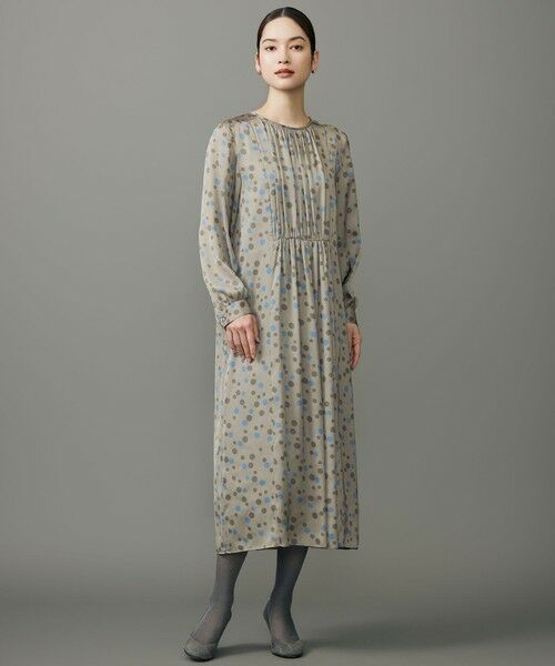 S size ONWARD(小さいサイズ) / エスサイズオンワード ロング・マキシ丈ワンピース | マルチポルカドットプリント ワンピース | 詳細1