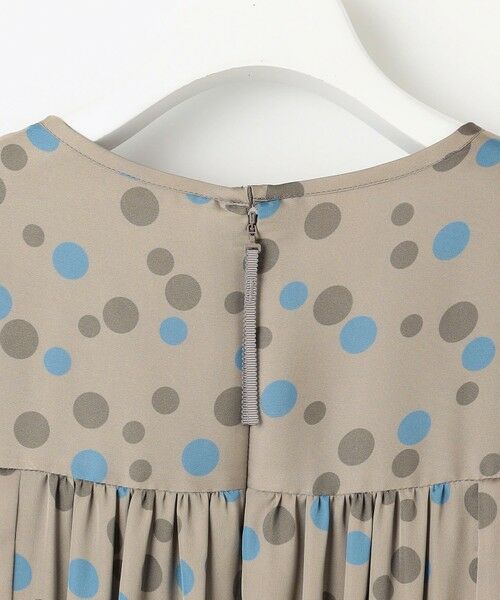 S size ONWARD(小さいサイズ) / エスサイズオンワード ロング・マキシ丈ワンピース | マルチポルカドットプリント ワンピース | 詳細10