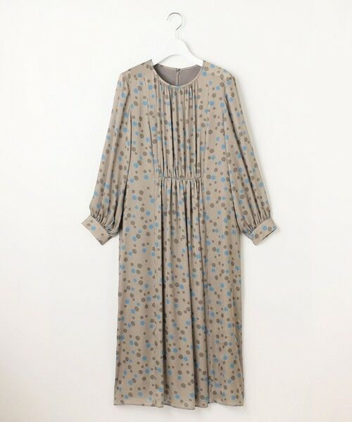 S size ONWARD(小さいサイズ) / エスサイズオンワード ロング・マキシ丈ワンピース | マルチポルカドットプリント ワンピース | 詳細3