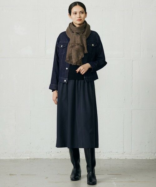 S size ONWARD(小さいサイズ) / エスサイズオンワード ロング・マキシ丈ワンピース | 【カタログ掲載】ウールミラノ異素材 ワンピース | 詳細16