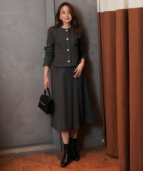 S size ONWARD(小さいサイズ) / エスサイズオンワード セットアップ | 【2SET】ジャケット × フレアスカート セット | 詳細1