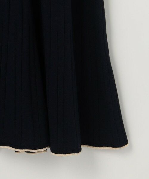 S size ONWARD(小さいサイズ) / エスサイズオンワード ミニ丈・ひざ丈ワンピース | バイカラーデザインニット ワンピース | 詳細10