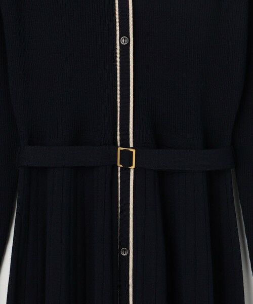 S size ONWARD(小さいサイズ) / エスサイズオンワード ミニ丈・ひざ丈ワンピース | バイカラーデザインニット ワンピース | 詳細13