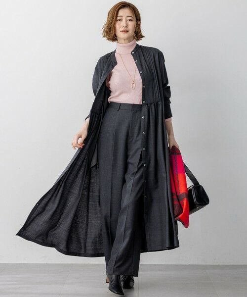 S size ONWARD(小さいサイズ) / エスサイズオンワード ロング・マキシ丈ワンピース | 【洗える】TWビエラ ブザム ワンピース | 詳細1