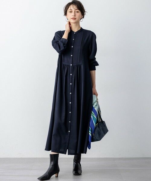 S size ONWARD(小さいサイズ) / エスサイズオンワード ロング・マキシ丈ワンピース | 【洗える】TWビエラ ブザム ワンピース | 詳細3