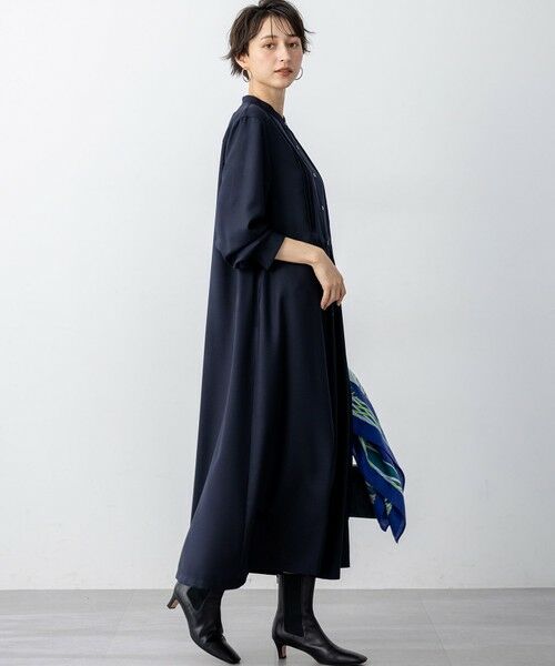 S size ONWARD(小さいサイズ) / エスサイズオンワード ロング・マキシ丈ワンピース | 【洗える】TWビエラ ブザム ワンピース | 詳細4